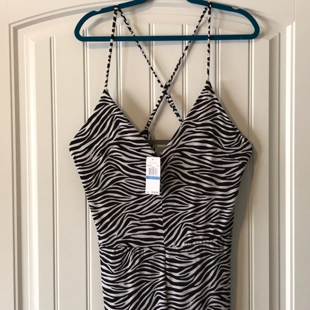 Michael Kors Zebra Print Jumpsuit - XL